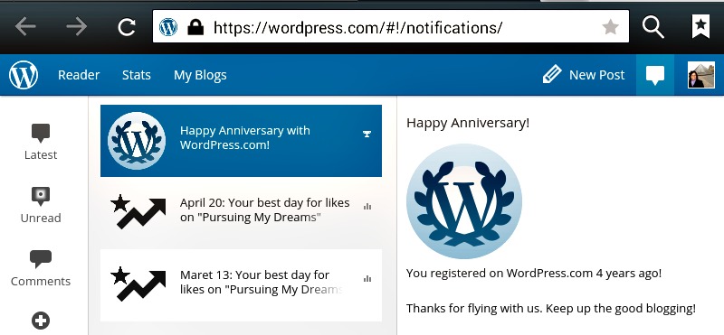 4 Tahun Bersama WordPress
