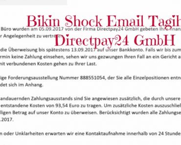 Bikin Shock Email Tagihan Directpay24 GmbH